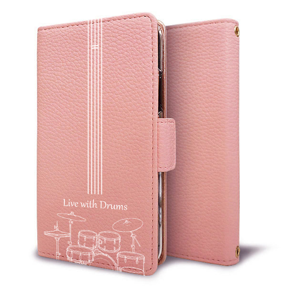 HUAWEI P30 lite Marie-L22J 私の楽器 手帳型 ミラー スタンド機能付 耐衝撃