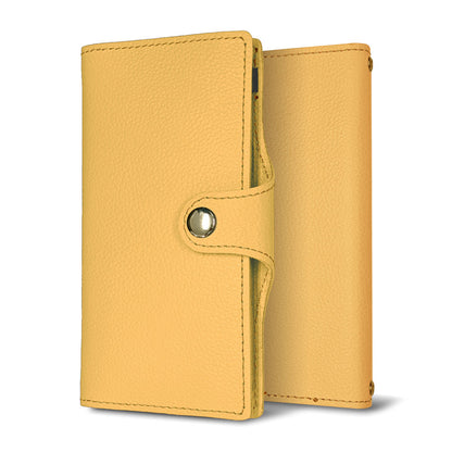 Xperia 5 III SOG05 au 姫路レザー new シュリンクレザー ナチュラルカラー スマホケース手帳型 ベルト付き 本革 耐衝撃