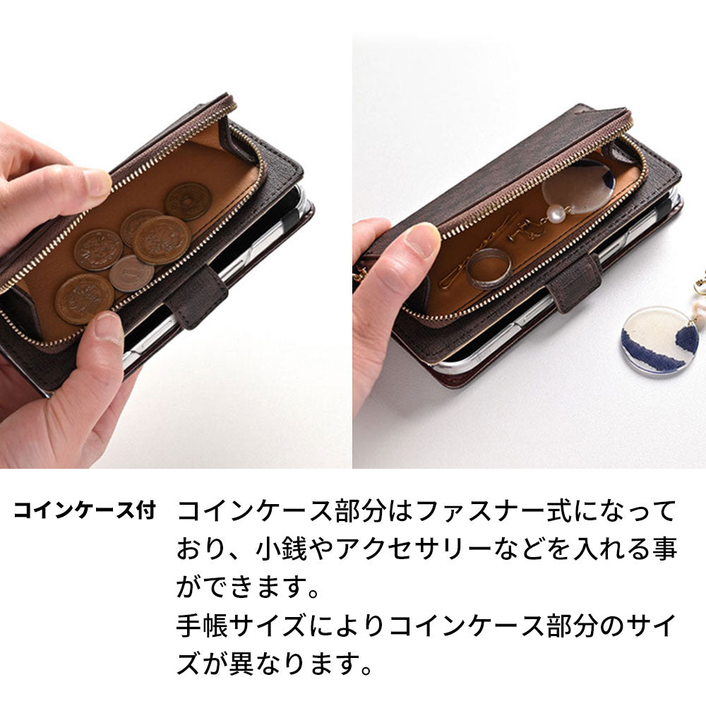 Galaxy A55 5G SC-53E docomo フィオレッティ 市松模様 コインケース付き 手帳型ケース 耐衝撃