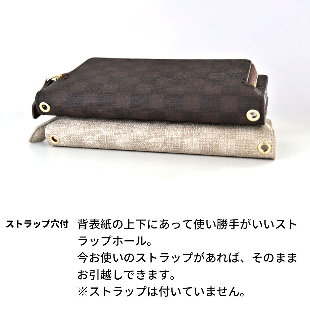 AQUOS R7 SH-52C docomo フィオレッティ 市松模様 コインケース付き 手帳型ケース 耐衝撃