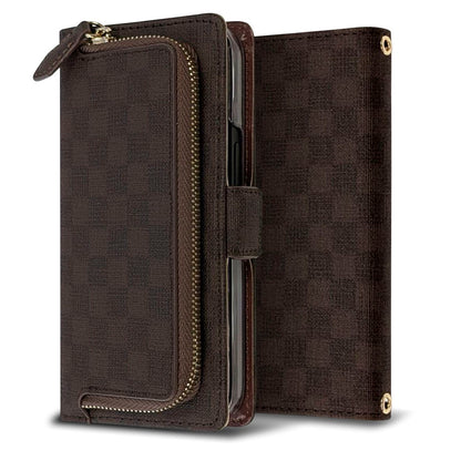 Galaxy S20 Ultra 5G SCG03 au フィオレッティ 市松模様 コインケース付き 手帳型ケース 耐衝撃