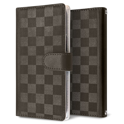 Xperia Ace III SOG08 au かくれ市松模様 手帳型ケース 耐衝撃