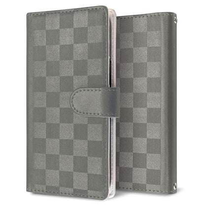 Redmi Note 9S かくれ市松模様 手帳型ケース 耐衝撃