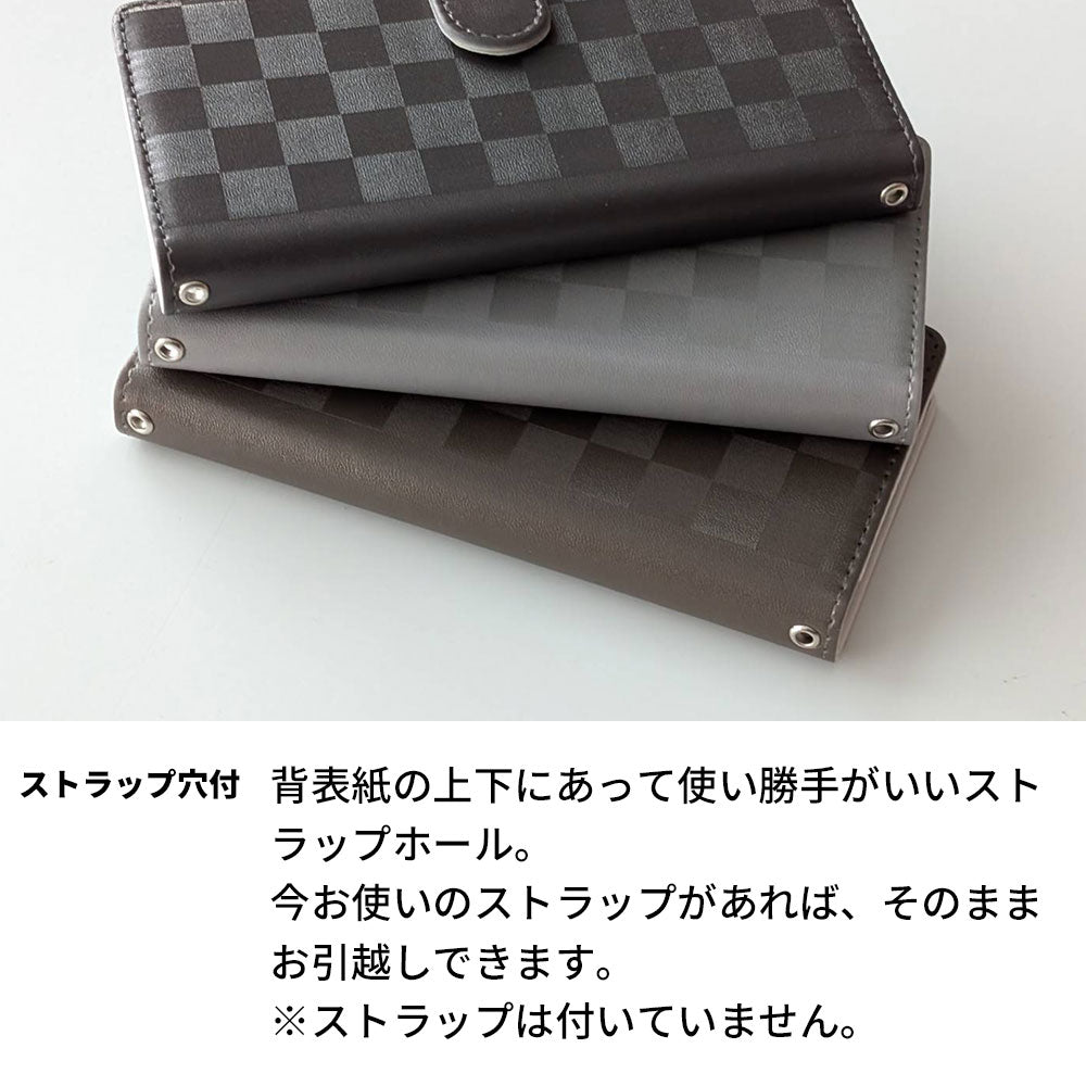 arrows We2 FCG02 au かくれ市松模様 手帳型ケース 耐衝撃
