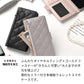 Xperia Ace SO-02L docomo キルティング コインケース付き スマホケース 手帳型 ミラー付き サイドマグネット