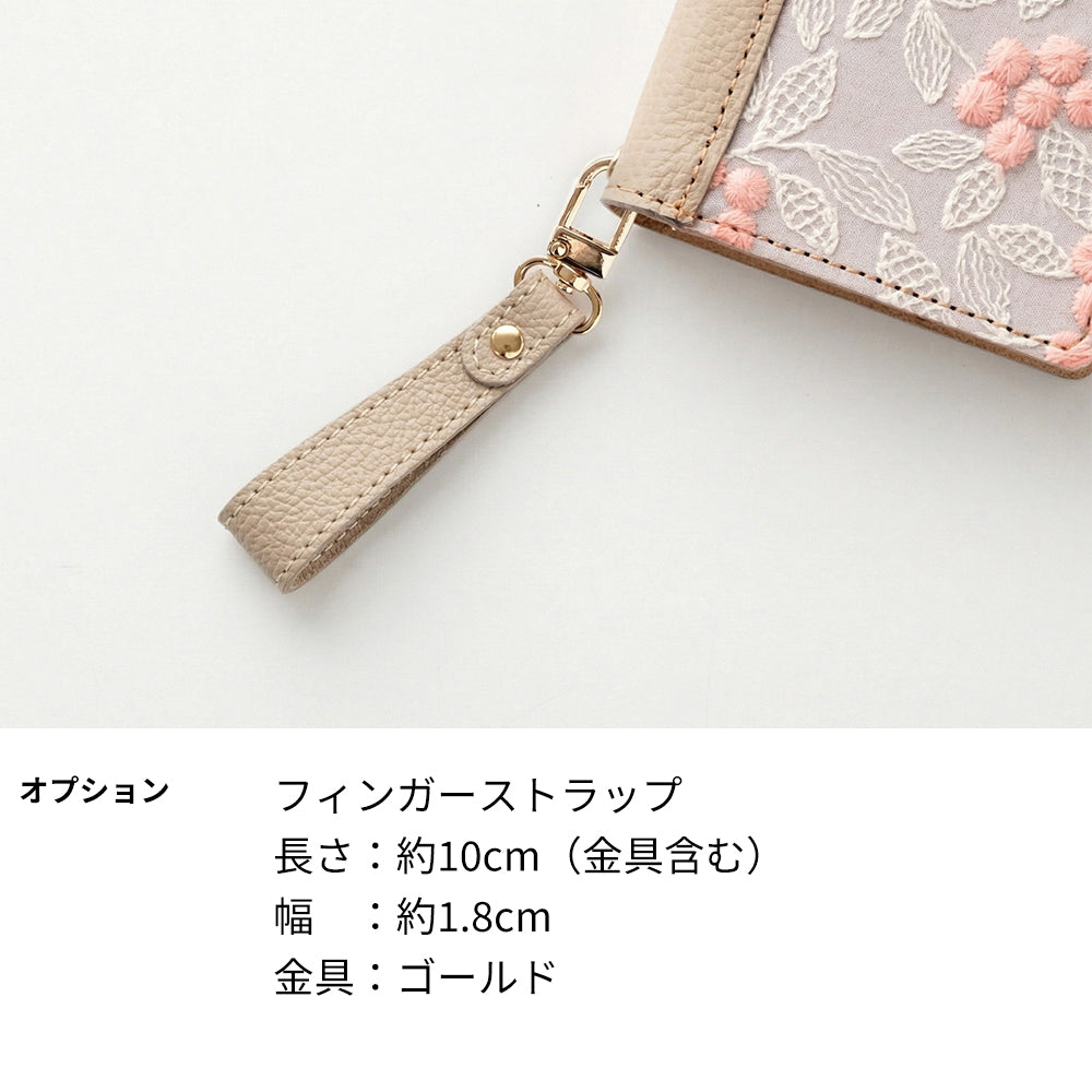 Google Pixel 11 Pro ぷっくりミモザ × シュリンクレザー 本革 サイドマグネット スマホケース 手帳型