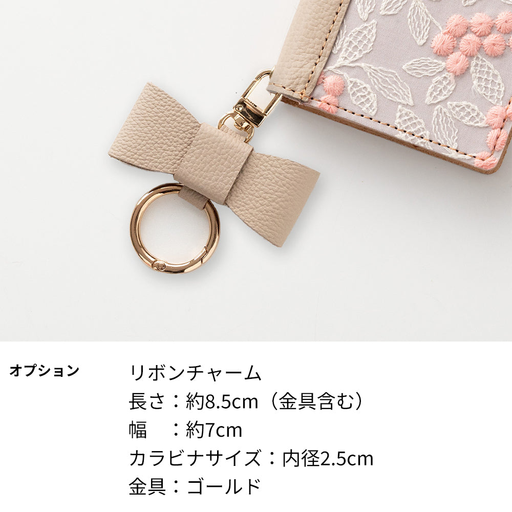 Google Pixel 11 ぷっくりミモザ × シュリンクレザー 本革 サイドマグネット スマホケース 手帳型