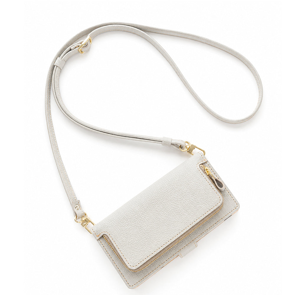 AQUOS R8 pro SH-51D docomo 姫路レザー シュリンクレザー コインケース付き スマホケース 手帳型 本革 サイドマグネット スマホショルダー