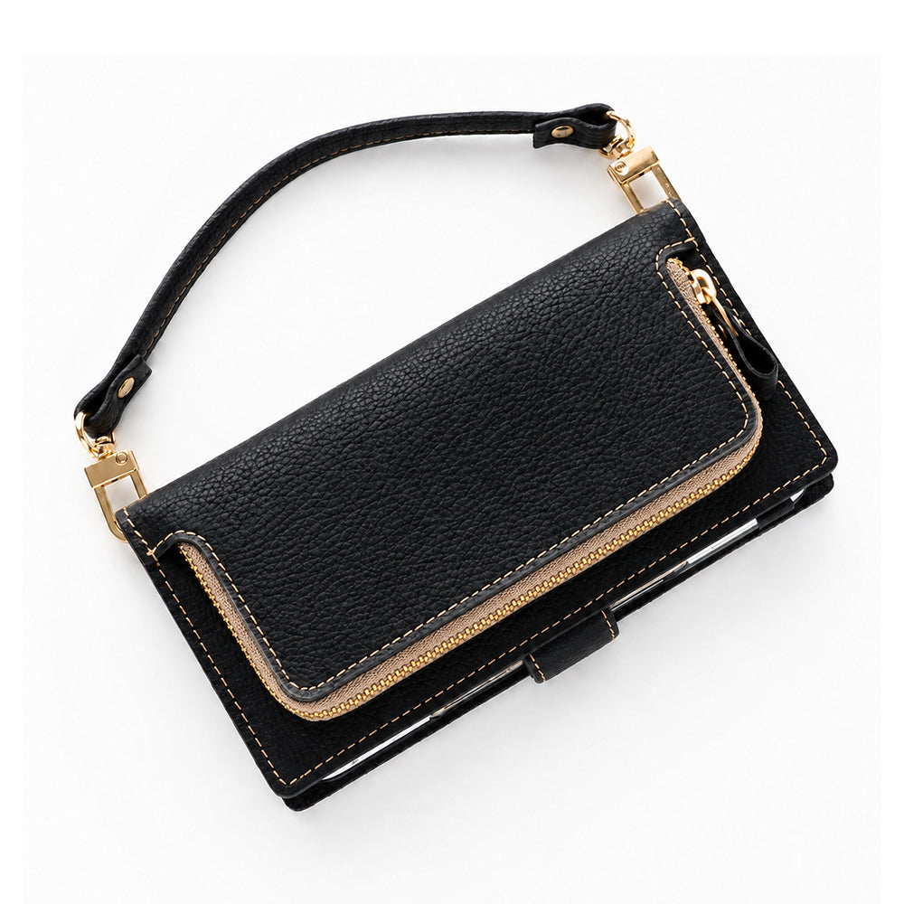 Galaxy S23 SM-S911C 楽天モバイル 姫路レザー シュリンクレザー コインケース付き スマホケース 手帳型 本革 サイドマグネット スマホショルダー
