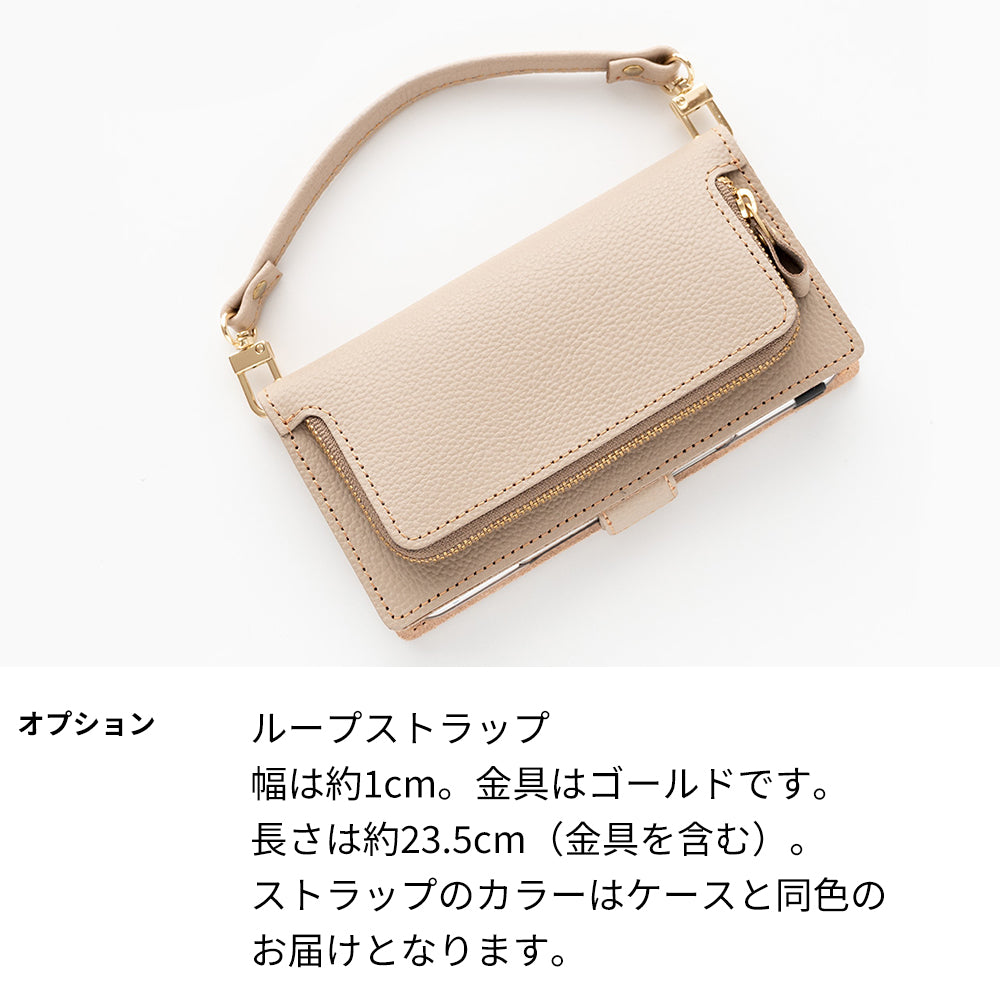 Galaxy A20 SCV46 au 姫路レザー シュリンクレザー コインケース付き スマホケース 手帳型 本革 サイドマグネット スマホショルダー