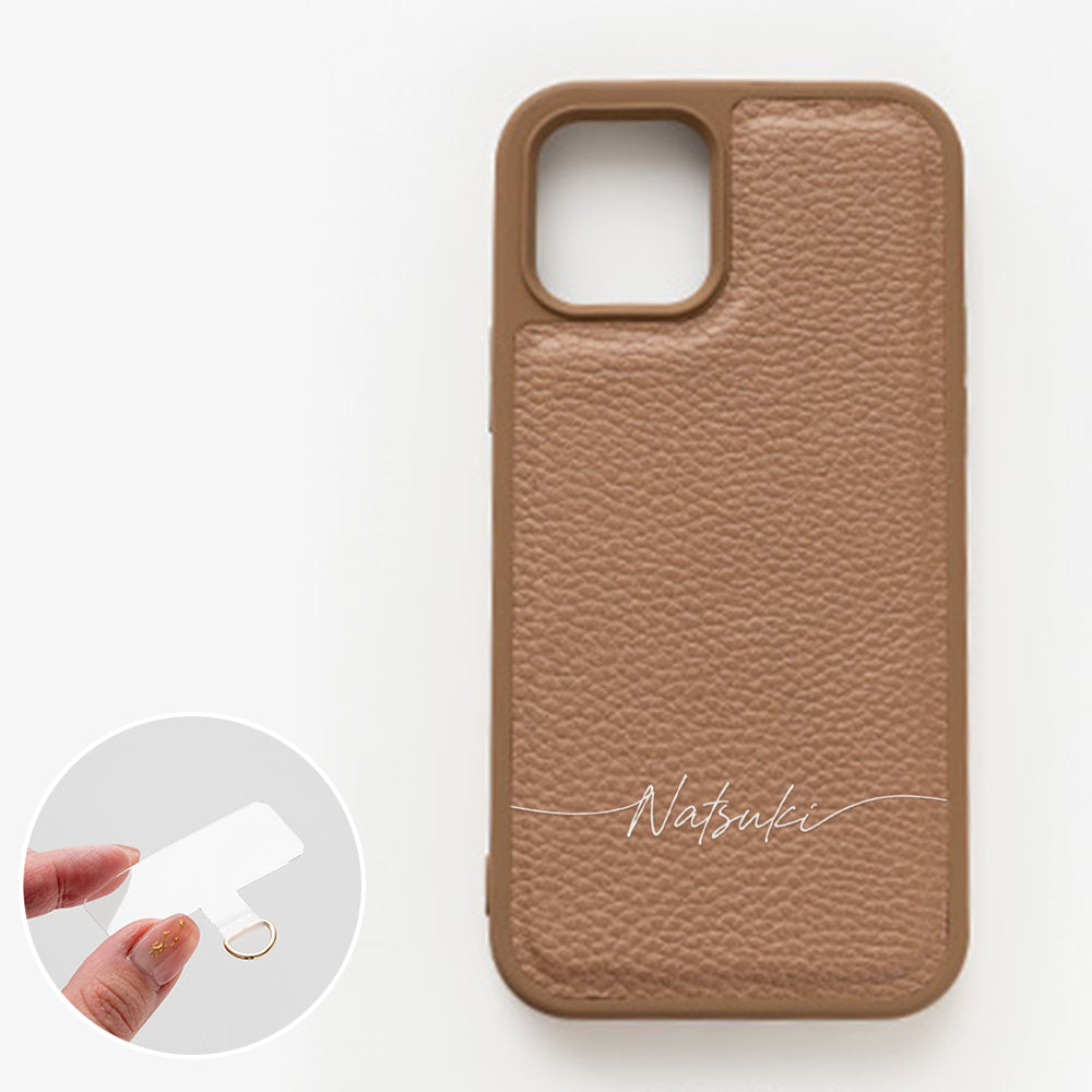 Xperia 10 III Lite XQ-BT44 Simple 名入れ スマホケース スマホショルダー カラーリアケース