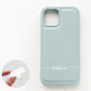 AQUOS wish3 SH-53D docomo Simple 名入れ スマホケース スマホショルダー カラーリアケース