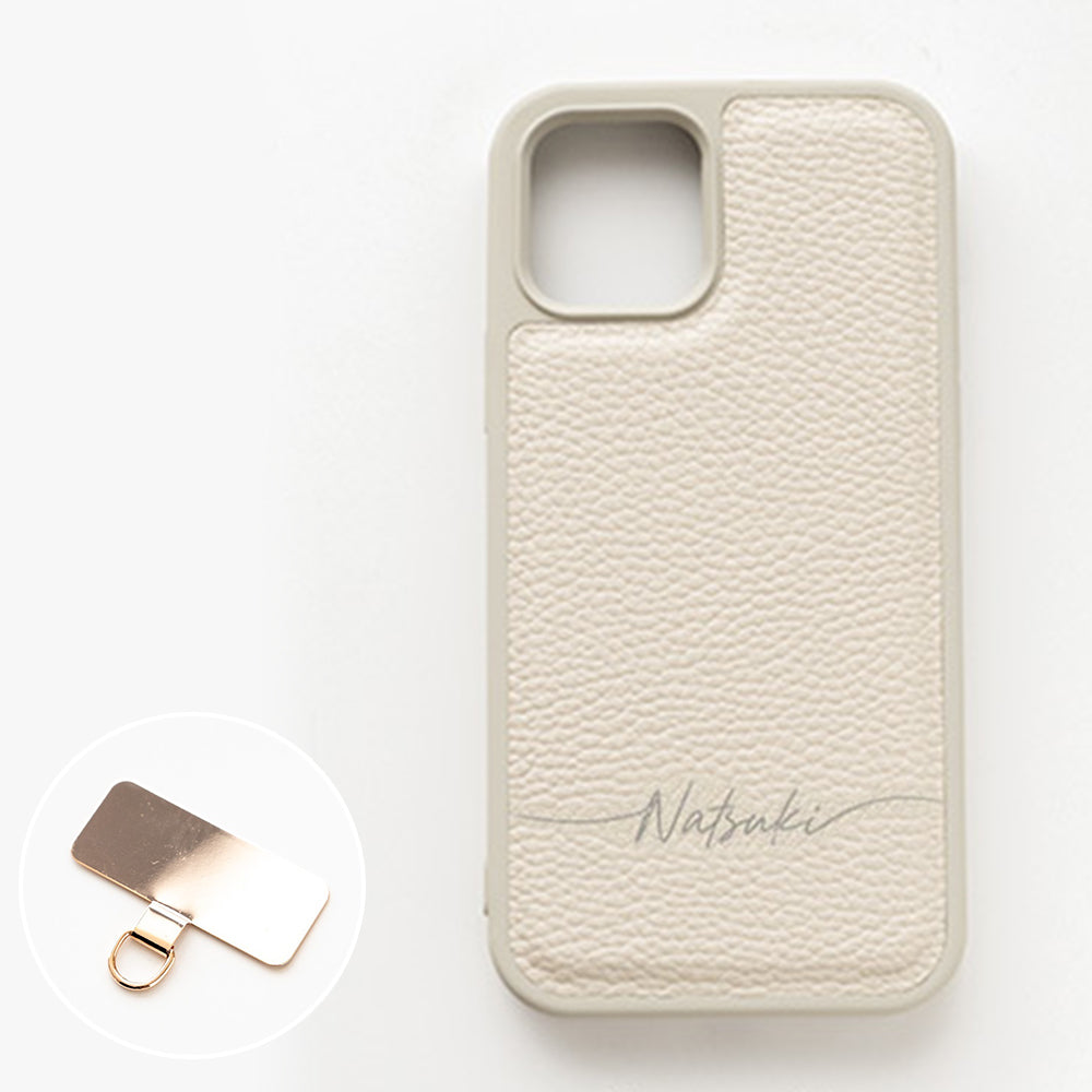 iPhone17e Simple 名入れ スマホケース スマホショルダー カラー リアケース