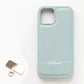 AQUOS sense8 SHG11 au Simple 名入れ スマホケース スマホショルダー カラーリアケース
