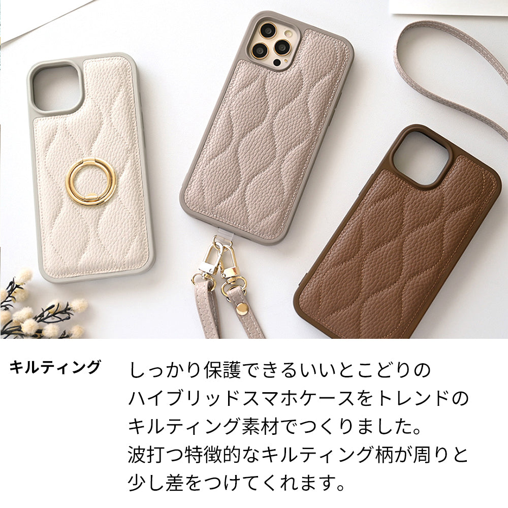 iPhone17 キルティング ウェーブ カラーリアケース
