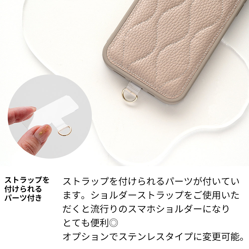 iPhone8 キルティング ウェーブ カラーリアケース