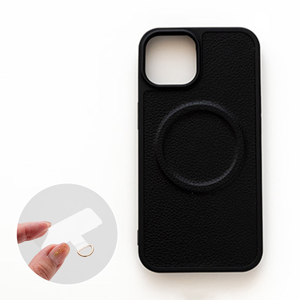 iPhone16 Plus シュリンクレザー MagSafe対応 カラーリアケース マグネット スマホケース