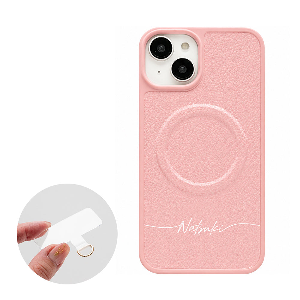 iPhone17 Pro Max Simple 名入れ MagSafe対応 カラーリアケース マグネット スマホケース