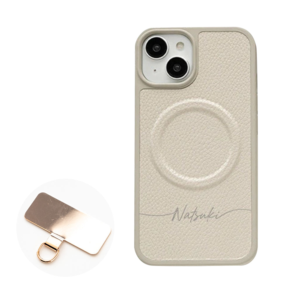 AQUOS sense3 basic SHV48 au Simple 名入れ MagSafe対応 カラーリアケース マグネット スマホケース