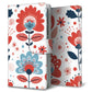 Galaxy S10+ Olympic Games Edition docomo 北欧風花柄 大人かわいい プリント手帳型ケース 耐衝撃