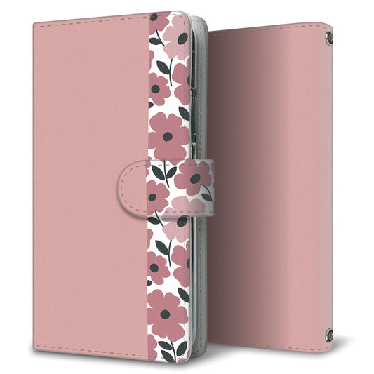 Xperia 5 IV SOG09 au くすみガーデン 大人かわいい プリント手帳型ケース 耐衝撃