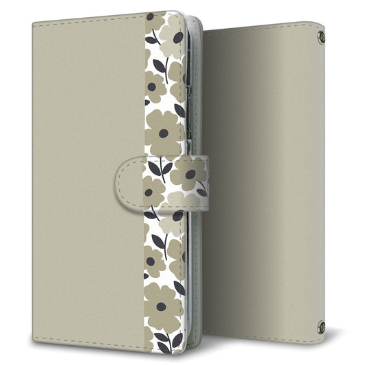 Xperia Ace III SO-53C docomo くすみガーデン 大人かわいい プリント手帳型ケース 耐衝撃