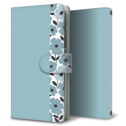 Xperia Ace III SOG08 au くすみガーデン 大人かわいい プリント手帳型ケース 耐衝撃