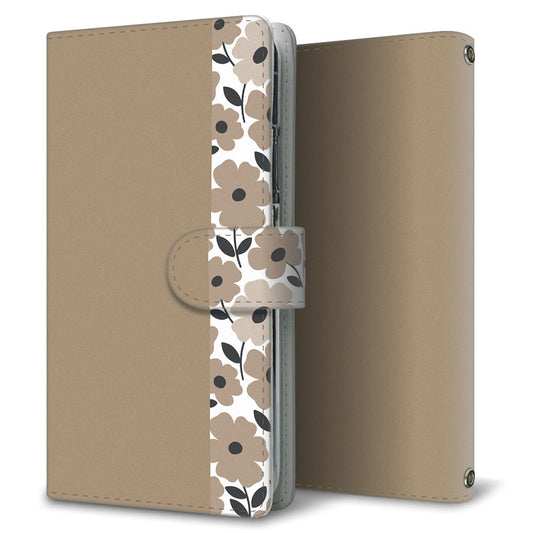 AQUOS sense10 SH-M33 くすみガーデン 大人かわいい プリント手帳型ケース 耐衝撃