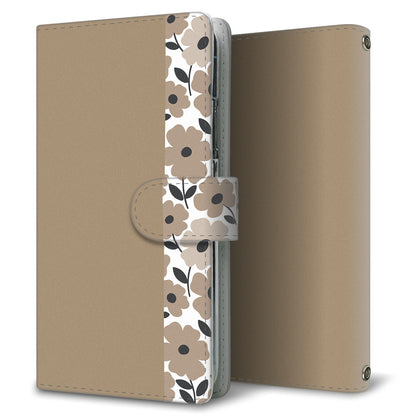 AQUOS sense5G SH-53A docomo くすみガーデン 大人かわいい プリント手帳型ケース 耐衝撃