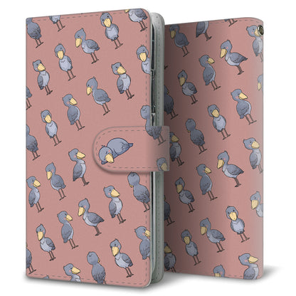 OPPO Reno13 A OPG05 UQ mobile ハシビロコウとかわいい時間 プリント手帳型ケース 耐衝撃