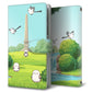 AQUOS wish4 SH-52E docomo シマエナガとかわいい時間 プリント手帳型ケース 耐衝撃