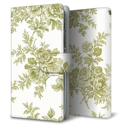 iPhone16 Plus クラシカルローズ 大人かわいい プリント手帳型ケース 耐衝撃