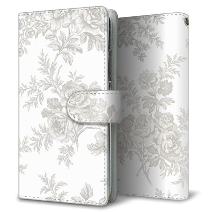 AQUOS zero2 906SH SoftBank クラシカルローズ 大人かわいい プリント手帳型ケース 耐衝撃