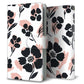 Xperia Ace III SOG08 au スミ花柄 大人かわいい プリント手帳型ケース 耐衝撃
