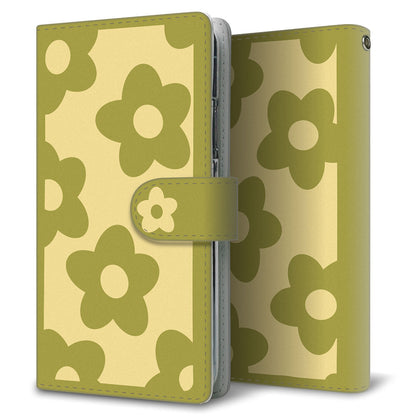 Galaxy S25 SC-51F docomo ふちどりデイジー 大人かわいい プリント手帳型ケース 耐衝撃