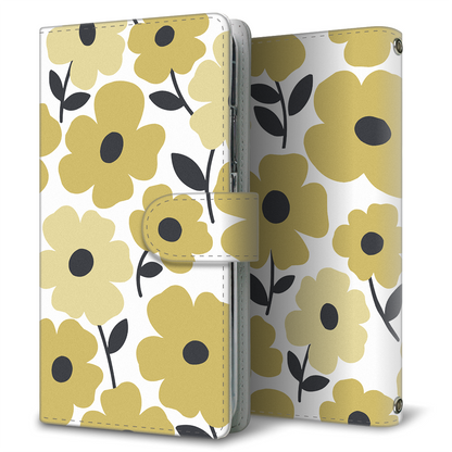 OPPO Reno13 A A501OP Y!mobile トーンフラワーズ 大人かわいい プリント手帳型ケース 耐衝撃