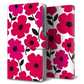 AQUOS wish A104SH Y!mobile トーンフラワーズ 大人かわいい プリント手帳型ケース 耐衝撃