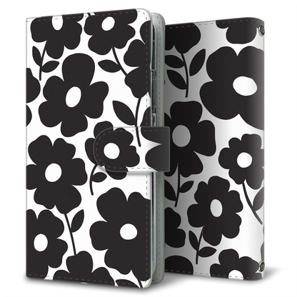 Galaxy A53 5G SC-53C docomo トーンフラワーズ 大人かわいい プリント手帳型ケース 耐衝撃