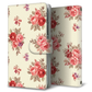 AQUOS wish5 SH-M32 ブーケコレクション 大人かわいい花柄 プリント手帳型ケース 耐衝撃