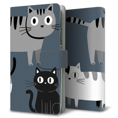 AQUOS Xx3 506SH SoftBank サイレントキャット プリント手帳型ケース 耐衝撃