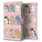 Xperia 8 SOV42 au 借りてきた猫 プリント手帳型ケース 耐衝撃