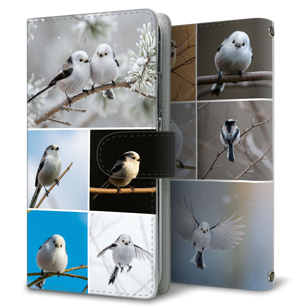 AQUOS Xx3 mini 603SH SoftBank シマエナガ写真館 プリント手帳型ケース 耐衝撃