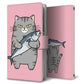 Galaxy S21 5G SCG09 au サバトラ猫とサバ プリント手帳型ケース 耐衝撃