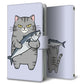 Galaxy S23 Ultra SCG20 au サバトラ猫とサバ プリント手帳型ケース 耐衝撃