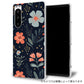 arrows 5G F-51A docomo 北欧風花柄 大人かわいい 透明クリアハードケース