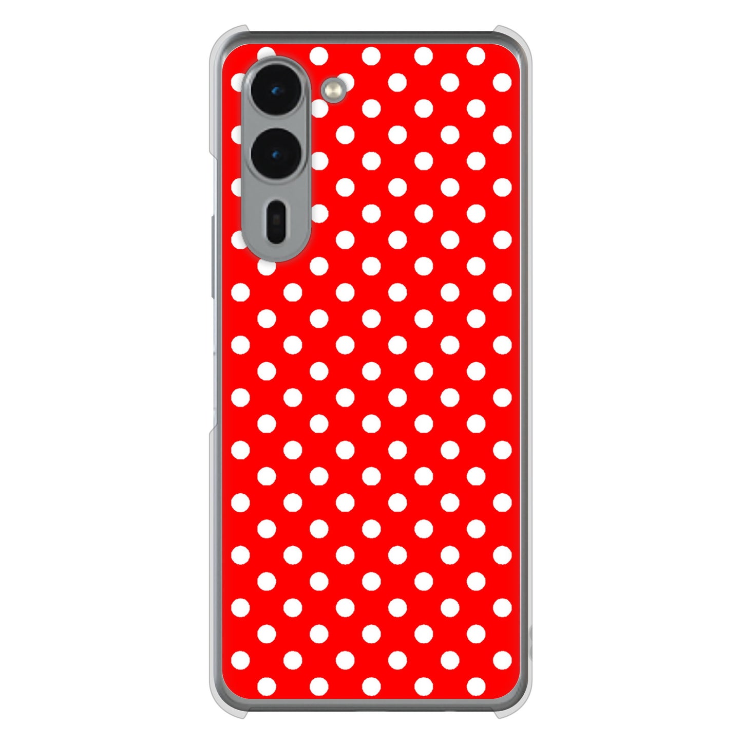 arrows We2 Plus F-51E docomo 高画質仕上げ 背面印刷 ハードケースシンプル柄（水玉）