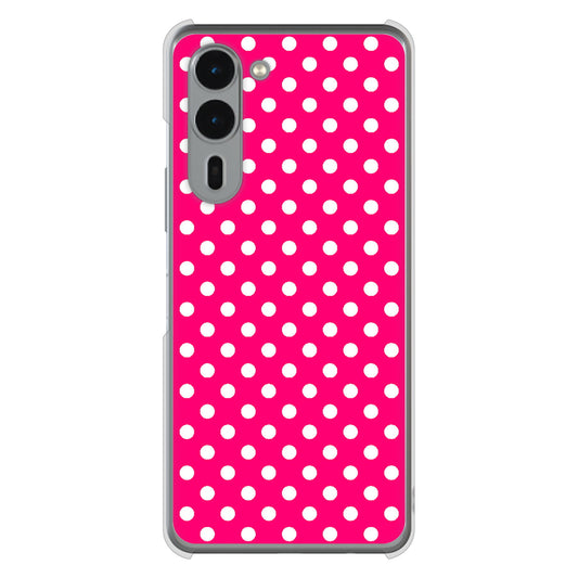 arrows We2 Plus F-51E docomo 高画質仕上げ 背面印刷 ハードケースシンプル柄（水玉）