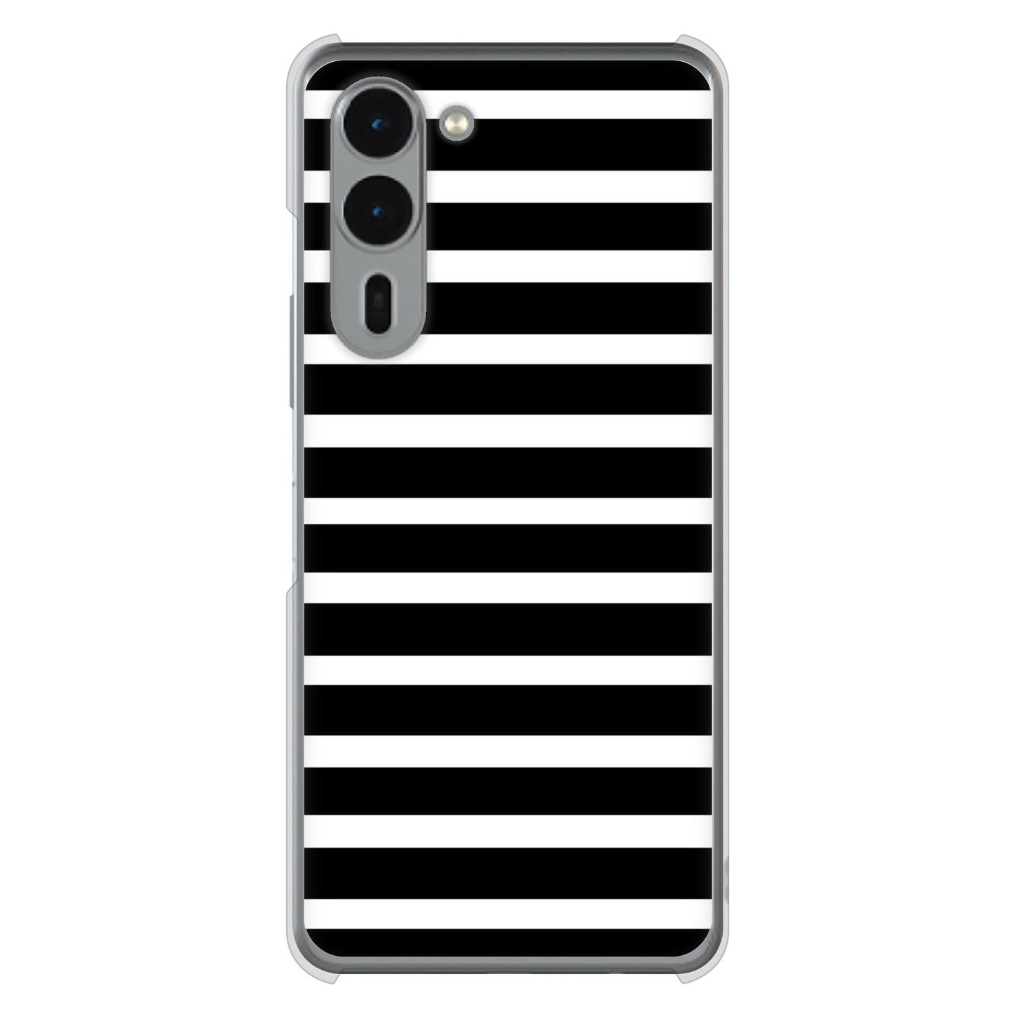 arrows We2 Plus F-51E docomo 高画質仕上げ 背面印刷 ハードケースシンプルボーダー