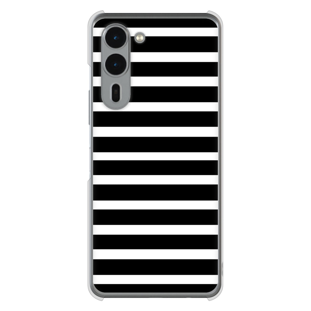 arrows We2 Plus F-51E docomo 高画質仕上げ 背面印刷 ハードケースシンプルボーダー