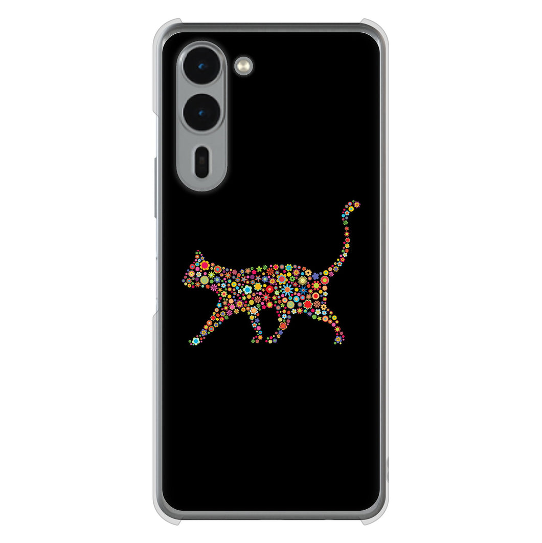 arrows We2 Plus F-51E docomo 高画質仕上げ 背面印刷 ハードケース 【406 カラフルキャット】
